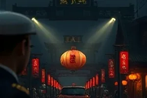 晚风便利店治愈短剧封面，凌晨便利店灯光与夜归人身影